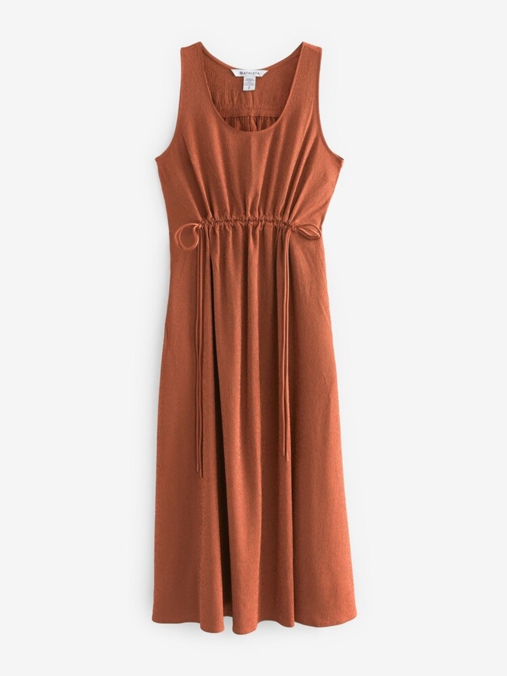 Athleta Brown Echo Sleeveless Midi Dress